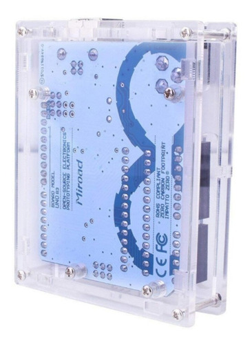 Imagen 2 de 7 de Case Gabinete Arduino Uno R3 Acrílico Transparente Calidad