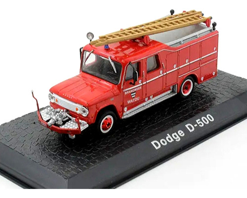 Camión Bomberos Dodge D-500 Año 1958 Escala 1/72 Metal.