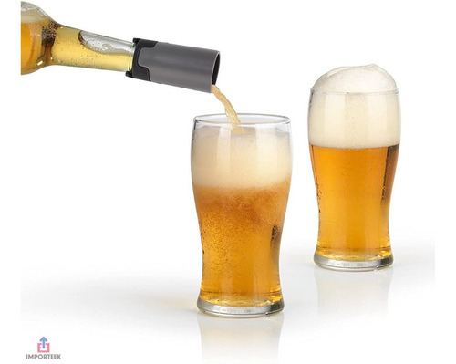 Espumador Controlador Cerveza Botella Vino Espuma Portatil Color Ab