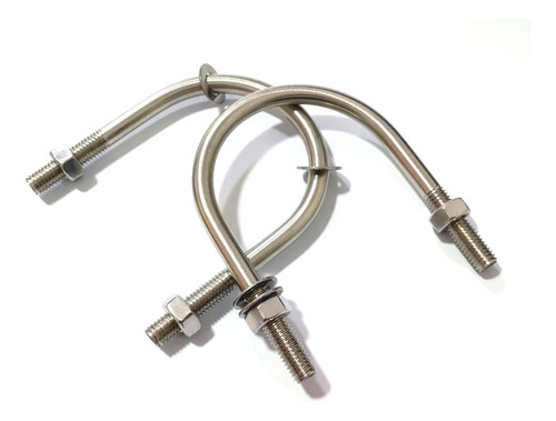 Jgo De 10pzs Abrazadera Tipo U Inox 304 De 2pg