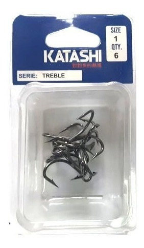 Triple Pateja Katashi N 1 Para Reemplazo De Señuelos X 6 Un