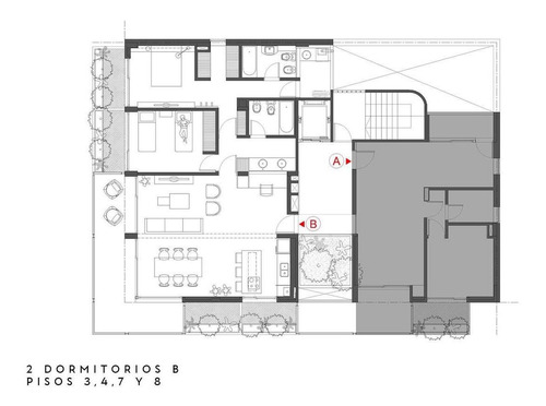 Imagen 26 de 33 de 1 Y 2 Dormitorios Con Mega Balcones