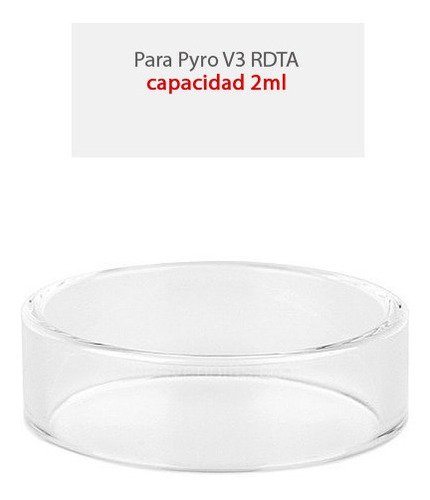 Pyrex Vidrio Para Vandy Vape Pyro V3 Rdta