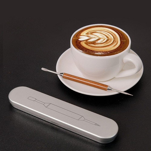 Latte Art Pen Aguja Ligera For Dibujar Café For El Hogar,