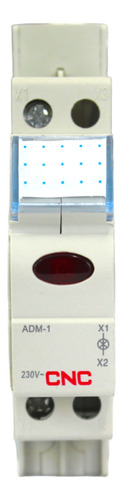 Imagen 2 de 6 de Piloto Led A Riel Din 230vac 50hz Cnc Rojo Verde