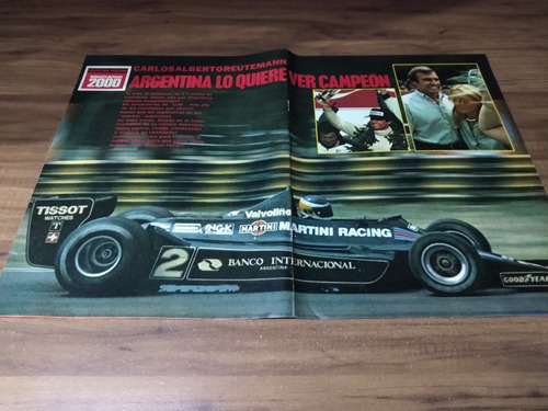 (u049) Poster Carlos Reutemann * 45 X 31