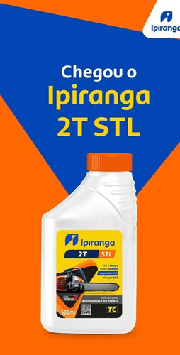 Óleo Ipiranga Stl 500ml 2 Tempos Para Roçadeiras Motosserra