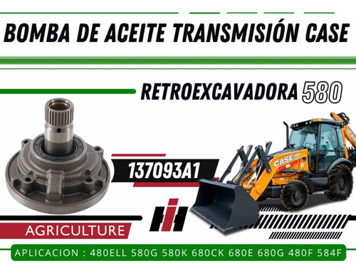 Bomba De Transmision Case  580c/d/e/f/g/k/sd/se  480d/e/f