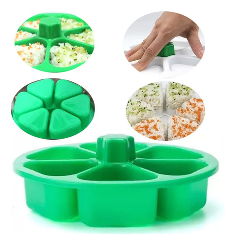 Molde Para Sushi Japonés, Caja Triangular De Onigiri Bento