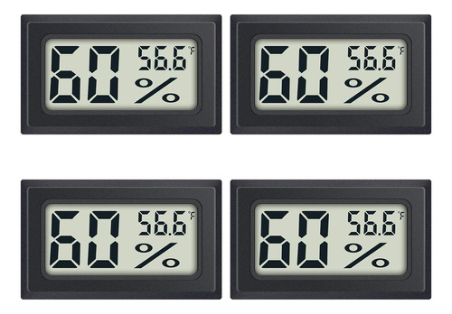 Minitermómetro Digital Higrómetro Para Humedad Interior, Paq