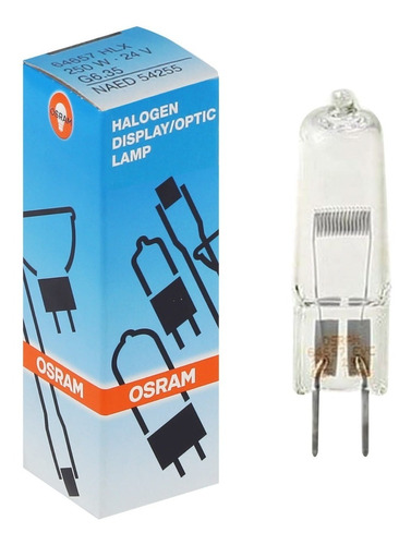 Lampara Bipin Osram 64655 Hlx 24v 250w G6,35 Alemanas