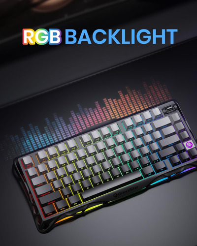 Gravastar Mercury K1 75% Teclado De Juego Mecánico Inalámbri