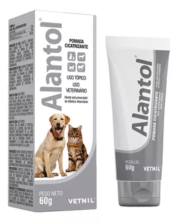 Alantol Pomada Cicatrizante Cães Gatos Equinos Vetnil 60g