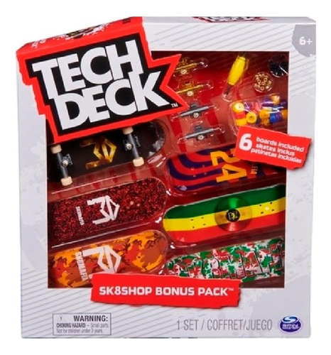 Tech Deck Sk8shop Bonus Pack De 6 Skates Sk8mafia - Original