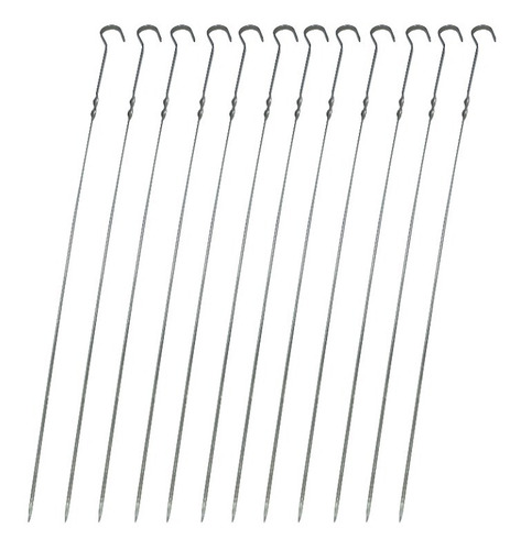 Set 12 Pinches Brochette Acero 40cm Pettish Online Cg