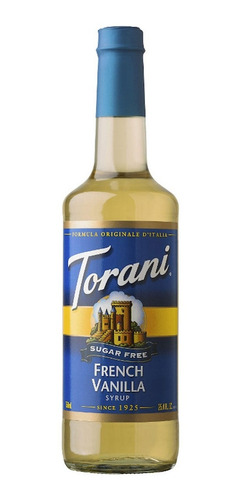 Jarabe Torani Sin Azucar De Vainilla 750ml