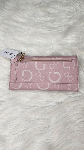 Cartera Para Dama Guess G9697151 Nueva 100 % Original Rosa Claro Estampado