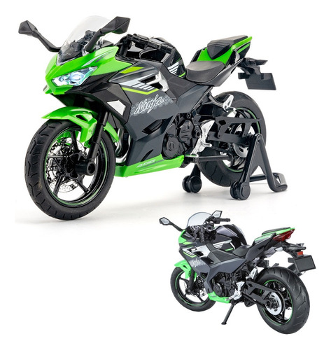 Kawasaki Ninja 400 Miniatura Metal Moto Con Luces Y Sonido