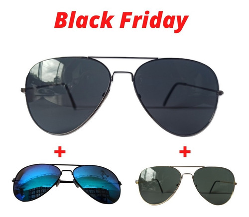 Imagem 1 de 10 de Kit Oculos De Sol Masculino Feminino Original E Nota Fiscal