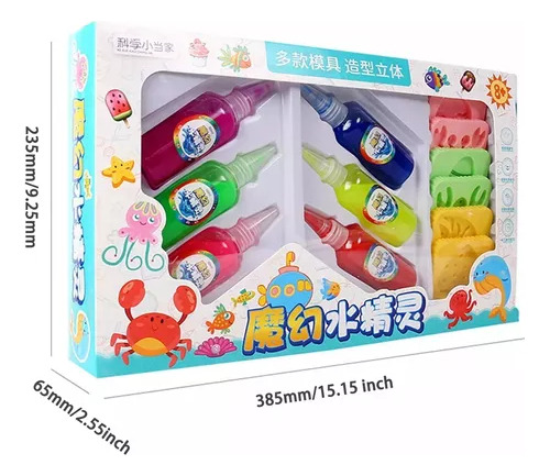 Juego De Juguetes Acuáticos 3d De 17 Piezas Hecho A Mano