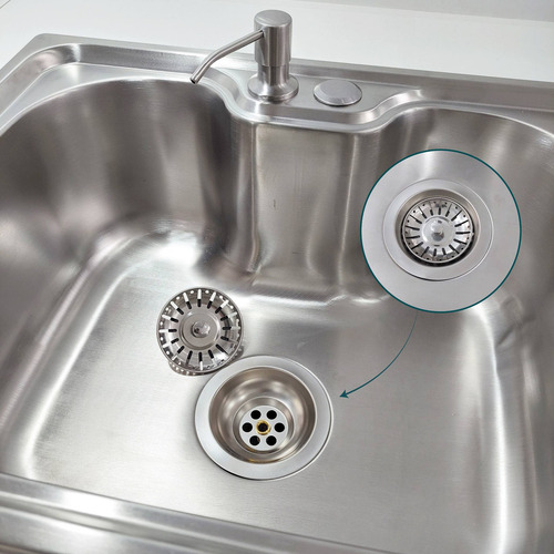 Dosador Escovado Inox 500ml E Valvula Americana 4 1/2 Kit