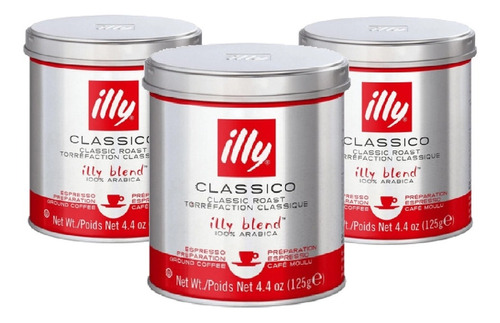 3x Café Illy Cápsula Iperespresso 21 Und Clássico 140,7g