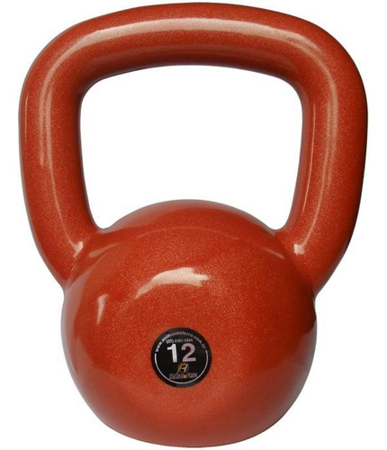 Kettlebell Emborrachado 12 Kg Crossfit Funcional Vermelho