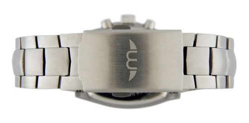 Reloj Montreal Crono Hombre 100% Acero Ml093 Envio Gratis