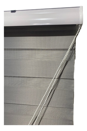 Persiana Rolo Duplo Zebra Sunny Cinza 120 (l) X 160 (a) Cm