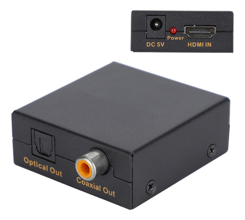 Entrada Hdmi A Spdif Coaxial Salida Convertidor Extractor De