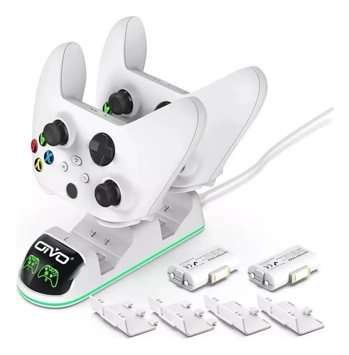 Carregador Controle Xbox One Series S/x + 2 Baterias 800mah