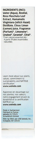 Tóner Facial Weleda Dermatológicamente Probado 3.4 Oz Tipo De Piel Todo Tipo De Piel