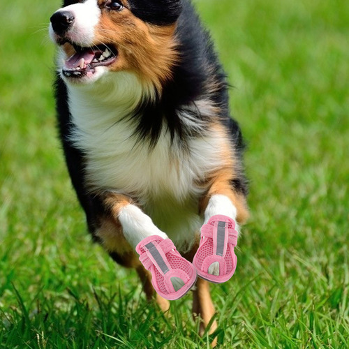 4 Botas Transpirables De Verano Para Mascotas, Sandalias De