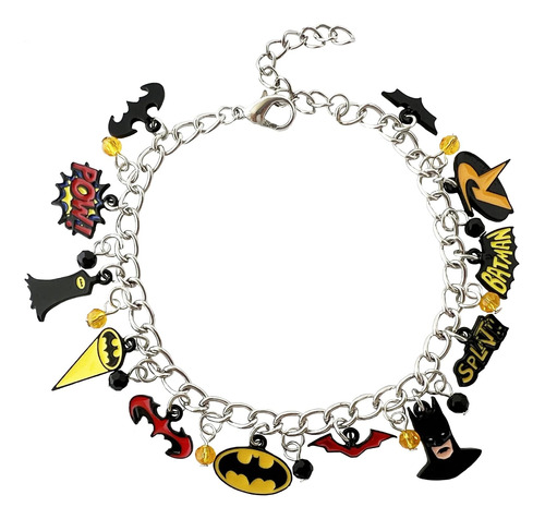 Jdhfjfh Pulsera De Superhéroe Metal Anime Justice Leagu Batm