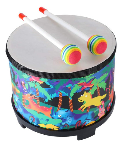 Floor Tom Drum Para Niños, Instrumento De Percusión De 8 Pul