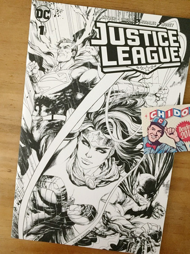 Comic - Justice League #1 Tyler Kirkham Sketch Wonder Woman