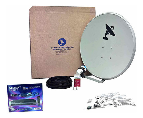 Satelite Tupak Katari - Kit Televisión Satelital Libre 60cm
