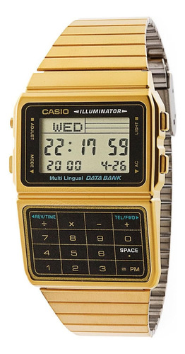 Casio Dbc611g-1d Casio Reloj Dorado Y Negro - Dorado Talla Ú