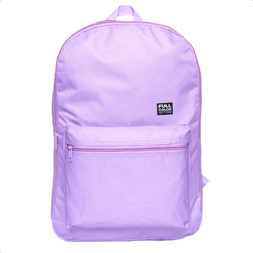 Mochila Bolsa Escolar Faculdade Casual Juvenil Espaçosa Cor Lilás Desenho do tecido Liso
