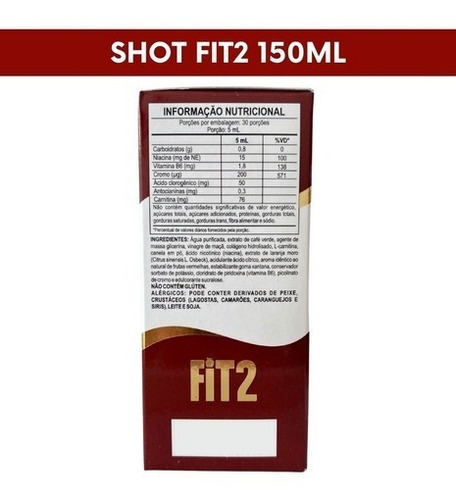 Imagem 2 de 3 de Shot Fit2 Vinagre De Maçã Suplemento Alimentar Natural 150ml