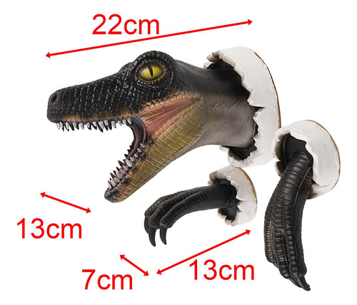 Dinosaur Wall Sculpture Realistic Velociraptor Statue Wall