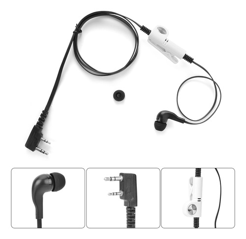 Auriculares De Auriculares Radio Ptt Micrófono En El