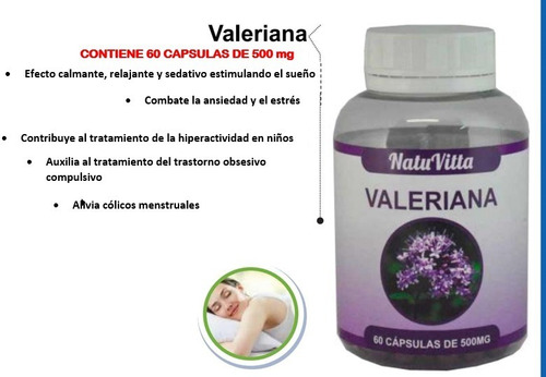 Valeriana 60 Capsulas De 500mg