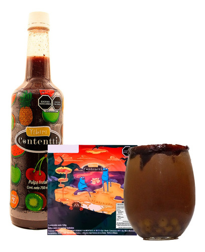 Tíbiri Contenti Kit Bebida Pulpa Frutos Rojos+2 Escarchados.