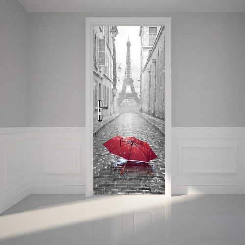 I Adhesivo De Pared 3d Para Puerta, Diseño De La Torre