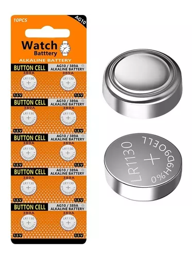 Pack 10 Pilas Ag13 Lr44 A76 Button Cell Tipo Reloj Alkalina