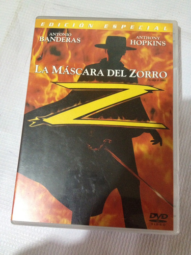 La Máscara Del Zorro Antonio Banderas Película Dvd 