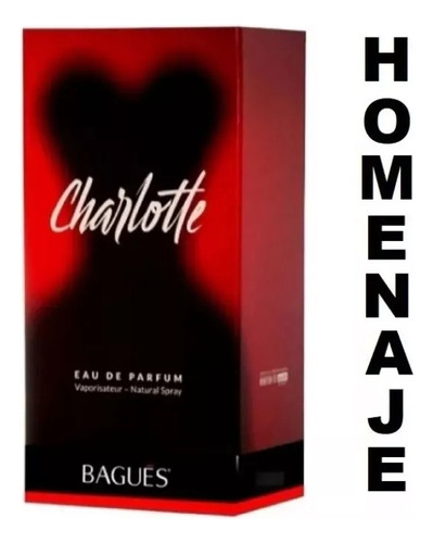 Fragancia Charlotte Homenajes  90ml By Bagues Eau De Parfum 
