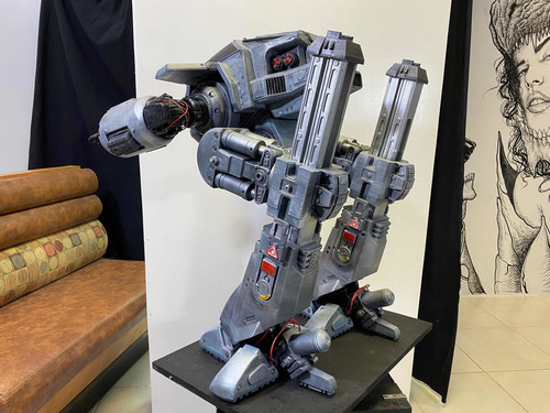 Ed 209 Robocop Neca 1/4 Custom (70cm) Leia O Anúncio (Recondicionado)