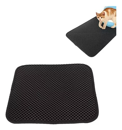 Alfombra Gato Salida Arenero Gato Baño, Atrapa Arena 45*60cm